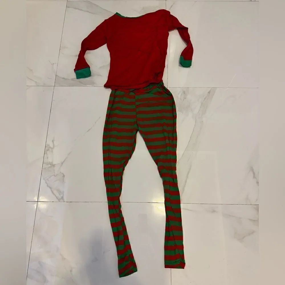 Women Christmas striped pajamas #14
